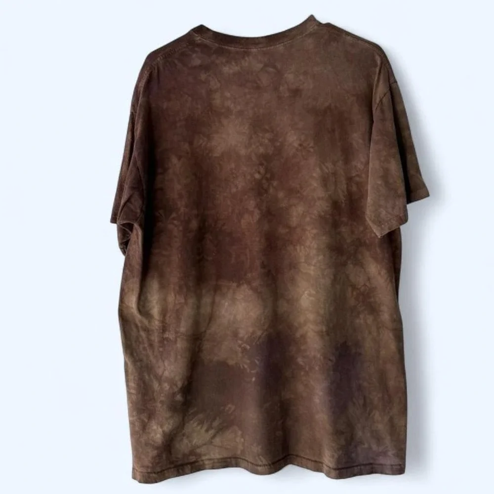 The Mountain Reboot Hiking Boots Compass Graphic T Shirt Men's Size L Brown - Picture 4 of 4